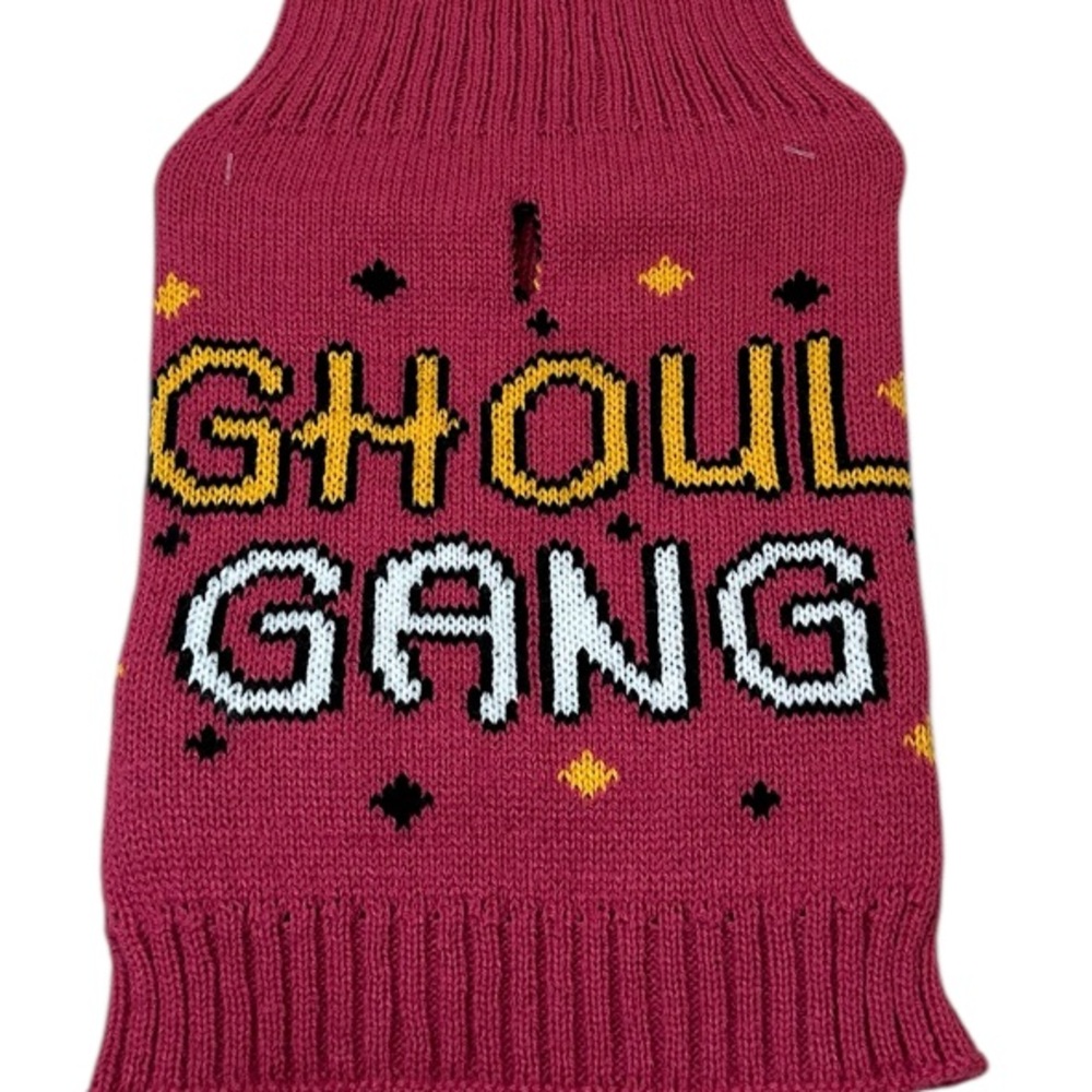 GHOUL GANG Halloween Dog Sweater Size Small NWT Pink Costume Puppy Pet